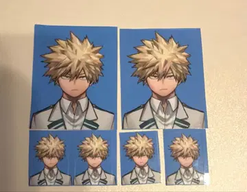 최강 점프 부록 얼굴 사진풍 스티커 증명사진풍 히로아카 바쿠고 카츠키