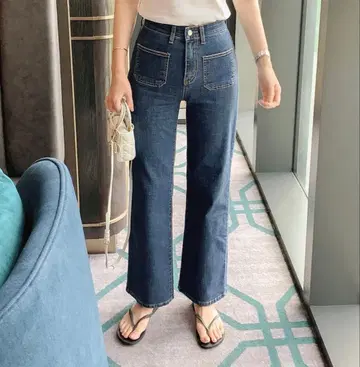 citynwoman 아웃 포켓 데님 와이드 팬츠 p572610