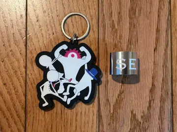 SEKAI NO OWARI 러버 키링 은색 테이프