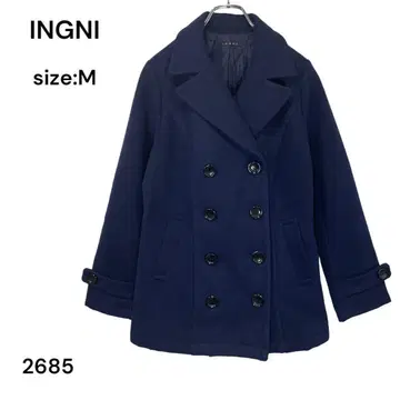 잉그 INGNI 피 코트 자켓 아우터 네이비 겨울 M