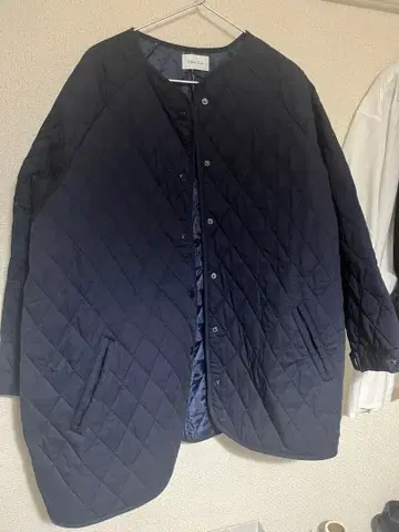 네이비 퀼팅 자켓