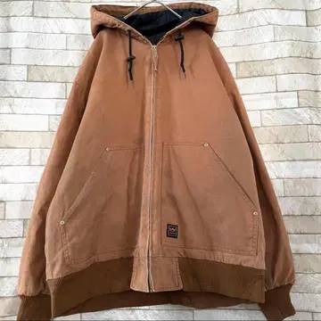 Walls 액티브 자켓 덕지 안감 퀼팅 브라운 XL