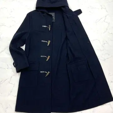 SANYO 남성용 더플 코트 Super140's 울 사용 후드 L