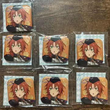 앙스타 츠키나가 레오 스퀘어 캔뱃지 7개 세트