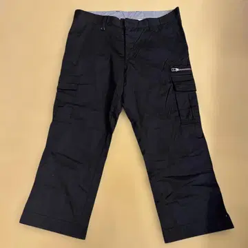 블랙 팬츠 7부 기장