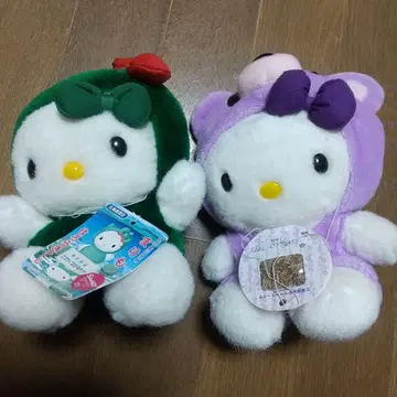 지역 한정 키티 봉제 인형 곰 라벤더 마리모 키티 세트