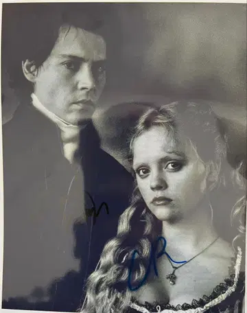 [ 귀중 ] 조니 뎁 & 크리스티나 리치 친필 사인 사진 인증서 COA