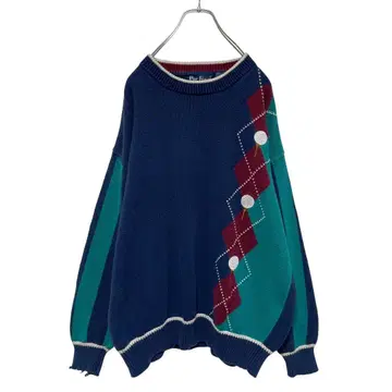 구제 의류 자수 디자인 탁한 계열 좋은 색감 니트 스웨터