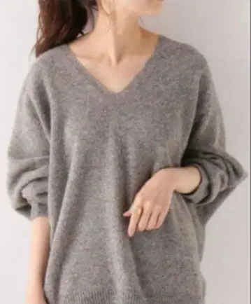 [ IENA ] 이에나 홀가먼트 코쿤 V넥 풀오버 MIX 컬러