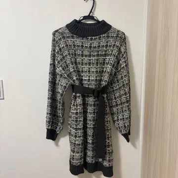 [ INGNI ] 니트 원피스 벨트 포함