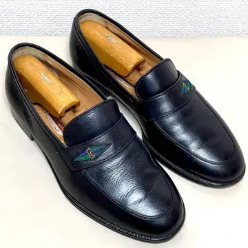 a.testoni 아 테스토니 하프 안장 로퍼 블랙 UK7G