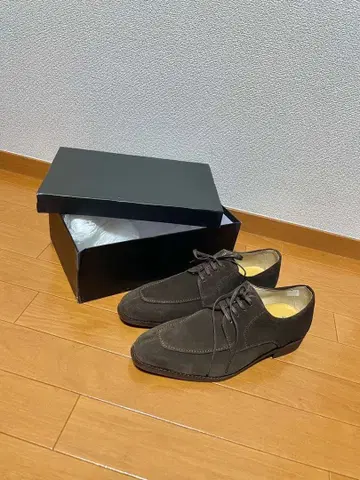 정가 15000엔 YUKI TORII 스웨이드 남성용 비즈니스 슈즈