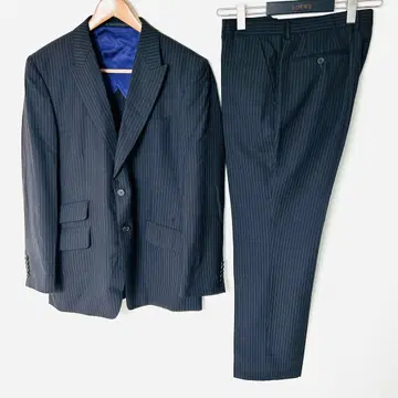 폴스미스 제냐 원단 스트라이프 패턴 싱글 수트 셋업