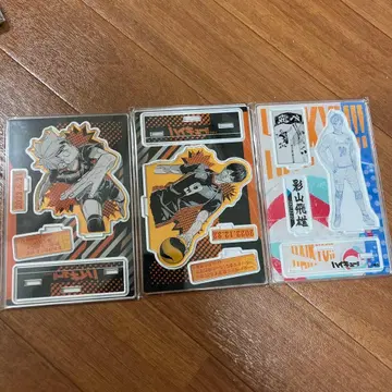 아크릴 스탠드 카게야마 토비오 히나타 쇼요 3종 세트