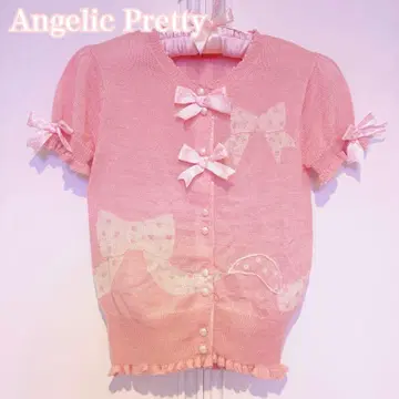 Angelic Pretty [새상품] 도트 리본 니트 가디건 (구 택)
