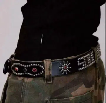 Chrome Gang Belt y2k studs archive afb