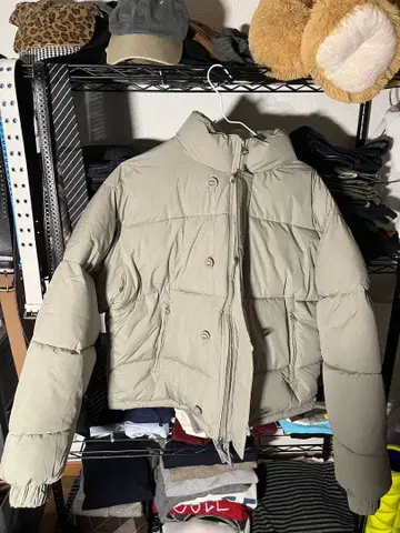 secondmon 베이지 다운 자켓