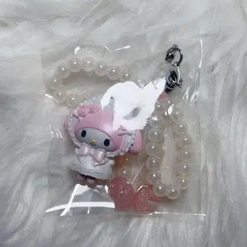 산리오 화이트 프릴 디자인 시크릿 스트랩 마이멜로디