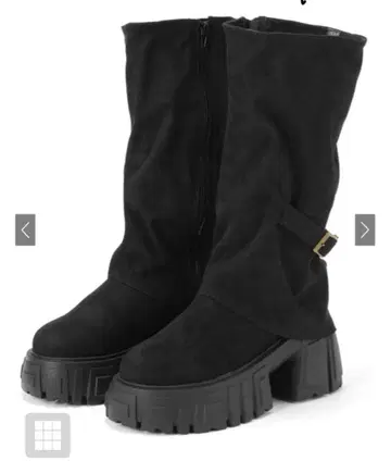 GRL 신상품 [ 유일 판매 ] 통굽 커버 벨트 부츠 ci602