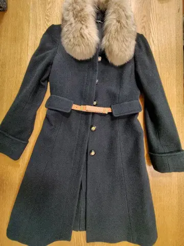 MISCH MASCH 미슈마슈 퍼 카라 부착 코트