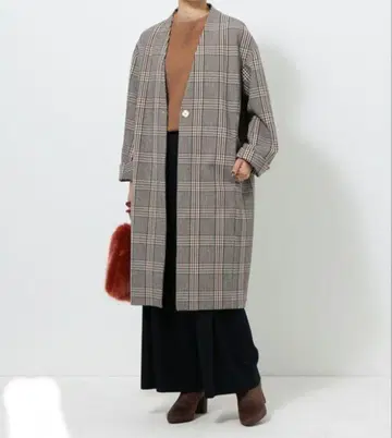 그린 라벨 릴랙싱 더블 크로스 노 라벨 코트