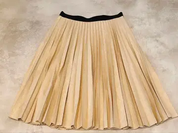 마가렛호웰 아코디언 플리츠 스커트 울 캐시미어