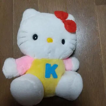 초레어 구 산리오 로고 레트로 키티 봉제 인형