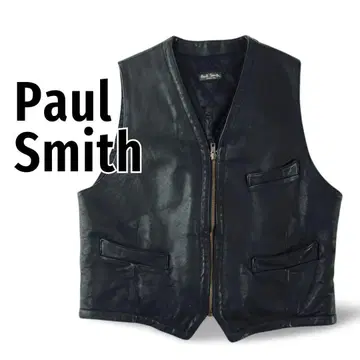 폴스미스 가죽 베스트 블랙 소가죽 블랙