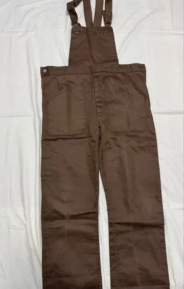 프랑스군 오버롤 브라운 빈티지