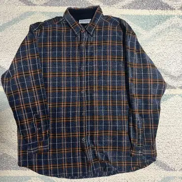 GLOVE HOUSE 플란넬 셔츠 M 사이즈 네이비/오렌지