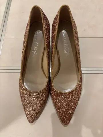 [컨디션 최상] 오리엔탈 트래픽 라메 글리터 펌프스 39 24.5cm