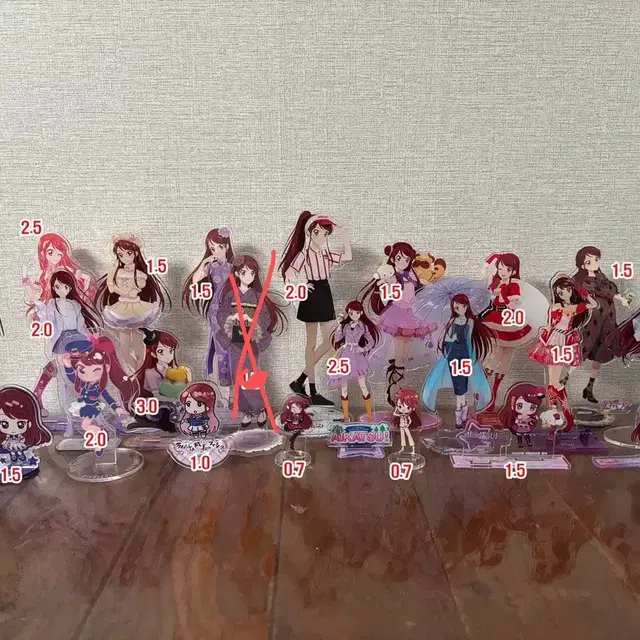 아이카츠 아이엠스타 시부키 란 보라 아크릴 스탠드 모음