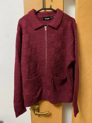 XLARGE SQUARE ZIP UP knit POLO