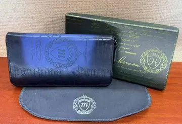 Miskeen 블랙 가죽 장지갑