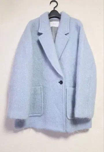 23AW 모헤어 샤기 테일러드 코트