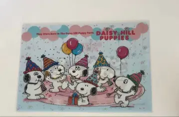 스누피 타운 클리어 파일 A4 Daisy Hill Puppies