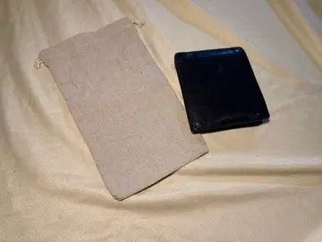 블랙 가죽 동전 지갑 지갑