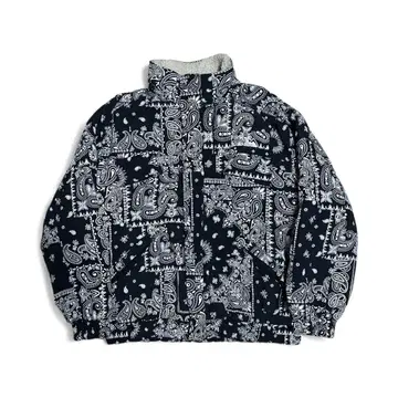 Firstdown 퍼스트다운 반다나 패턴 보아 블루종 오버 사이즈 L