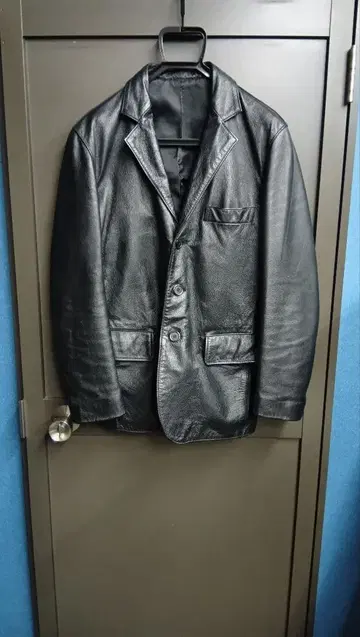 Canyon de Chelly 블랙 가죽 자켓 M 세 개의 버튼