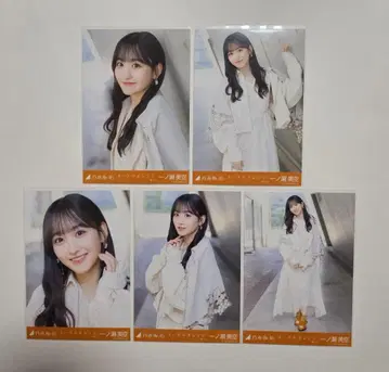 노기자카46 이치노세 미쿠 네이블 오렌지 브로마이드 5장 세트