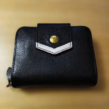 IL BISONTE 일비종떼 이단 접이식 지갑 블랙 실버