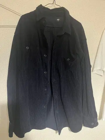 UNIQLO 코듀로이 셔츠 네이비