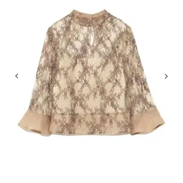 FRAY I.D 오간자 레이스 블라우스