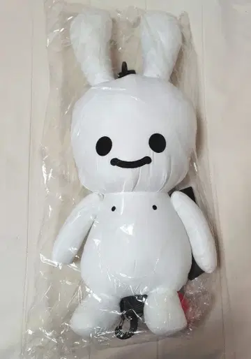 CUNE 숄더 토끼 봉제 인형 화이트 숄더백