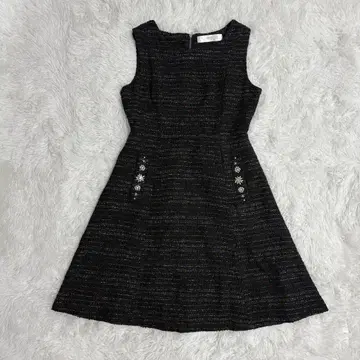 토코 클로젯 포켓 비쥬 트위드 오버롤 스커트 M