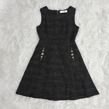 토코 클로젯 포켓 비쥬 트위드 오버롤 스커트 M