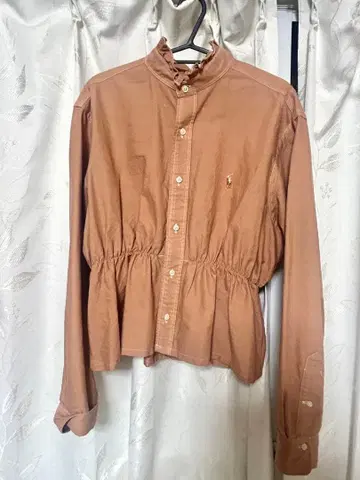 구제 의류 리메이크 랄프 로렌 오렌지 긴팔 가을 옷 겨울 의류