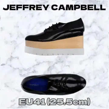 미사용 새상품 제프리 캠벨 통굽 스니커즈 블랙 로퍼 EU 41 남성용