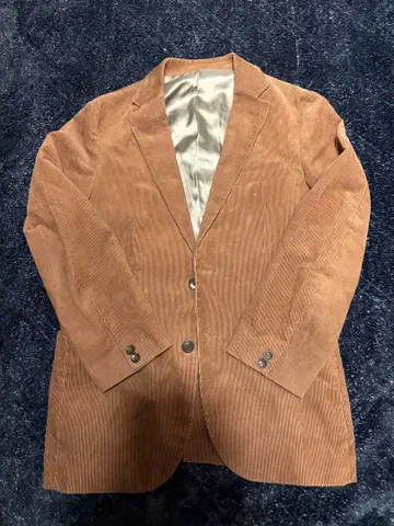 코듀로이 자켓 브라운 테일러드 내 포켓 있음