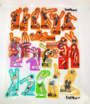 하이큐!! 클리어 책갈피 원화전 22종 세트